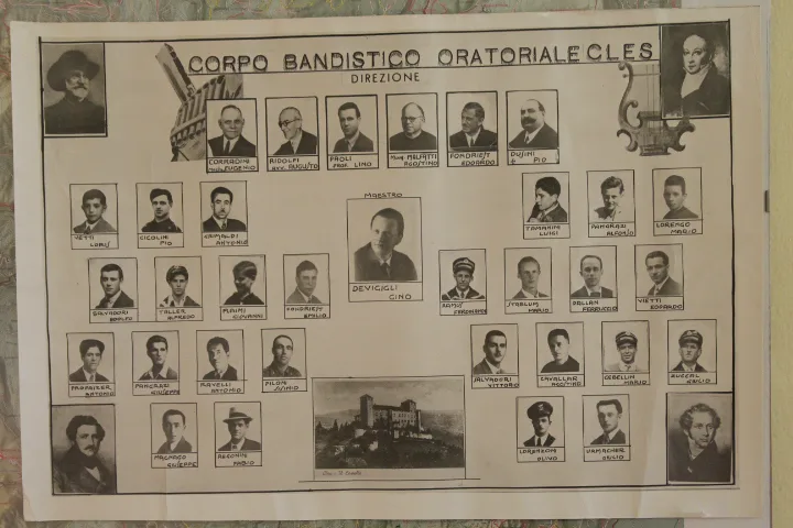 La banda oratoriale di Cles negli anni '30
